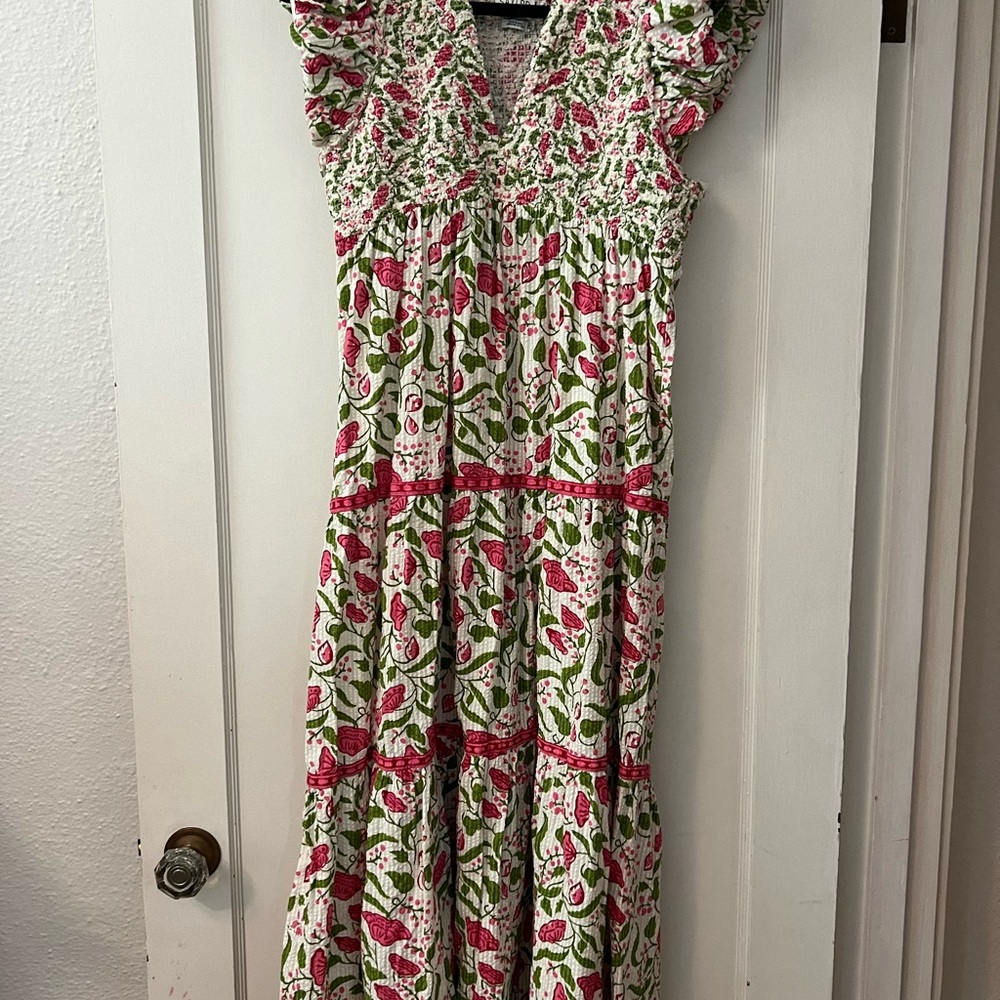 Floral Ruffle Sleeve Dress - Picture 5 of 5
